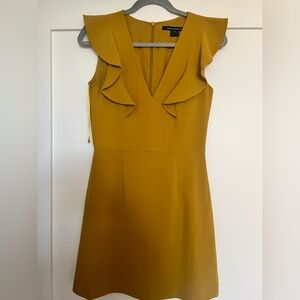 French Connection Trendy Mustard Dress